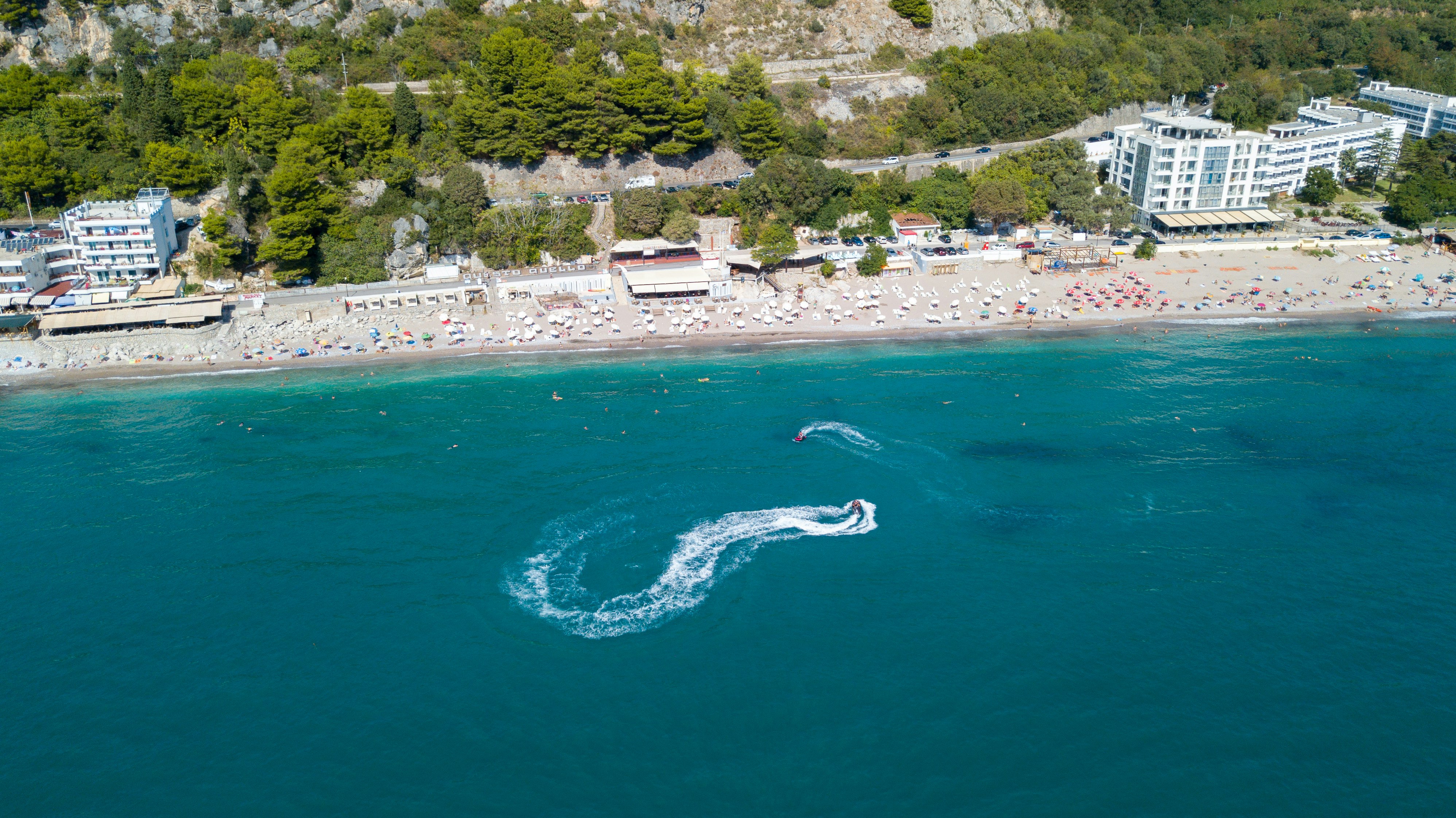 aerial photography of beach